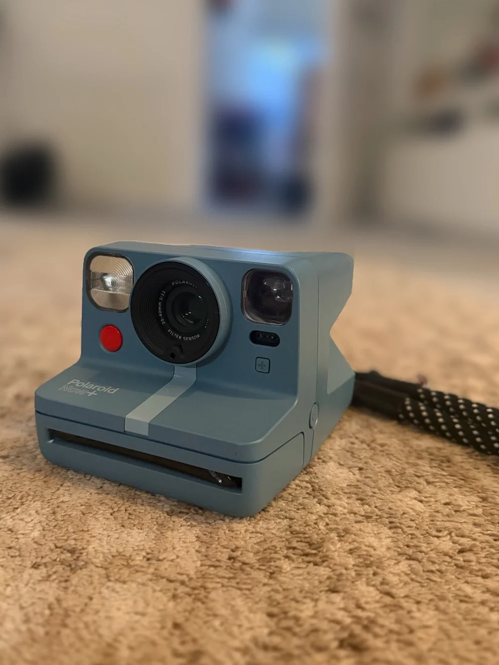 Polaroid Now+ Instant Camera in Blue Grey - Like New plus Topo Strap